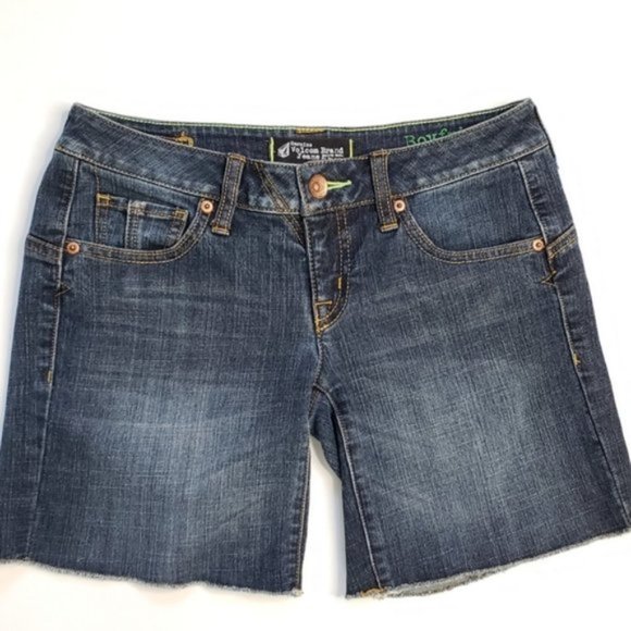 Volcom Pants - VOLCOM Boyfriend Jeans Dark Wash Midi Shorts